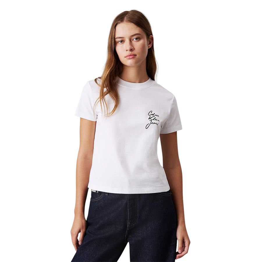 T-shirt donna con logo slim Calvin Klein | J20J224984YAF